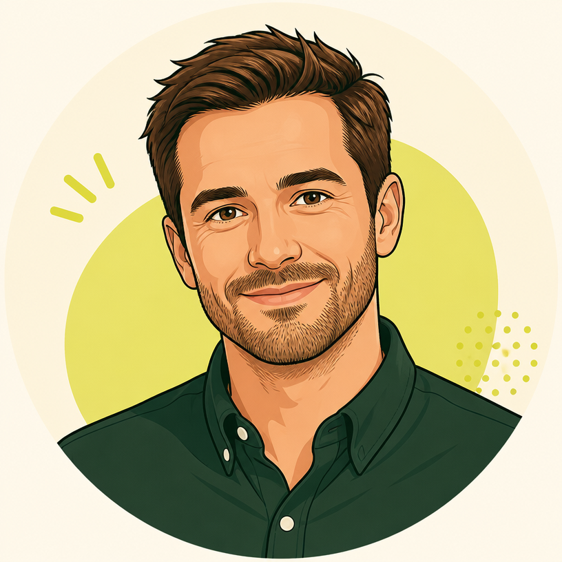 Illustrated portrait of James Carter